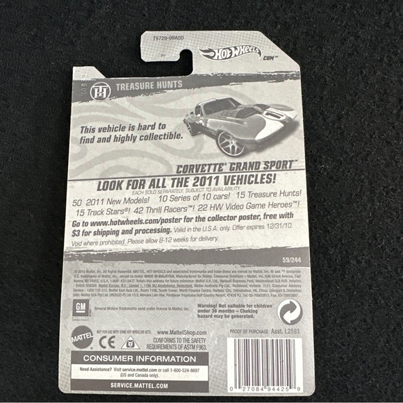 Hot Wheels 2011 Treasure Hunts Corvette Grand Sport - Picture 2 of 7